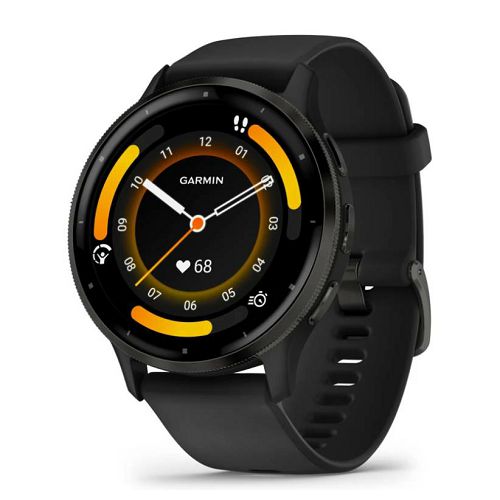 Pametni sat GARMIN Venu 3, Slate Stainless Steel Bezel with crna Case and Silicone Band, 45mm, 010-02784-01