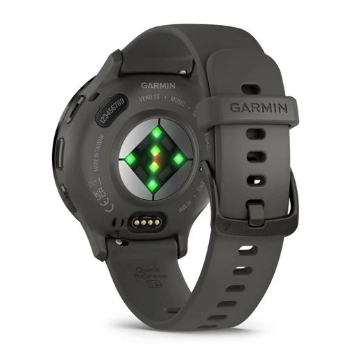 Pametni sat GARMIN Venu 3S, Slate Stainless Steel Bezel with Pebble Gray Case and Silicone Band, 41mm, 010-02785-00-5