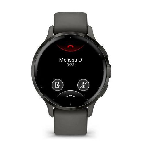 Pametni sat GARMIN Venu 3S, Slate Stainless Steel Bezel with Pebble Gray Case and Silicone Band, 41mm, 010-02785-00-1