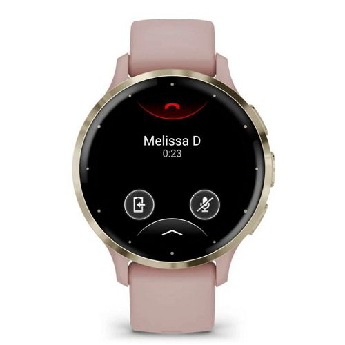 Pametni sat GARMIN Venu 3S, Soft Gold Stainless Steel Bezel with Dust Rose Case and Silicone Band, 41mm, 010-02785-03-1