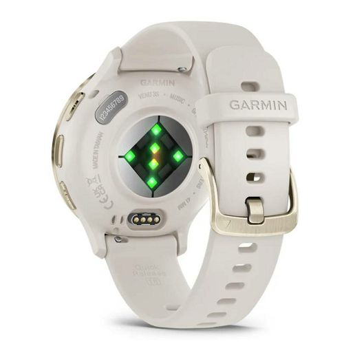 Pametni sat GARMIN Venu 3S, Soft Gold Stainless Steel Bezel with Ivory Case and Silicone Band, 41mm, 010-02785-04-6