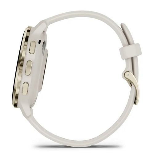 Pametni sat GARMIN Venu 3S, Soft Gold Stainless Steel Bezel with Ivory Case and Silicone Band, 41mm, 010-02785-04-7