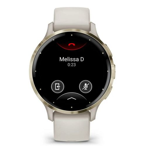 Pametni sat GARMIN Venu 3S, Soft Gold Stainless Steel Bezel with Ivory Case and Silicone Band, 41mm, 010-02785-04-2