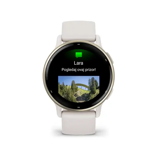 Pametni sat GARMIN Vivoactive 5 Ivory Cream Gold, 010-02862-11-3
