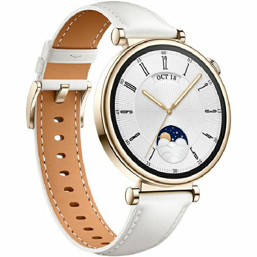 Pametni sat HUAWEI WATCH GT 4 (41 mm, AMOLED, GPS, 5ATM, Light Gold White Leather)-0