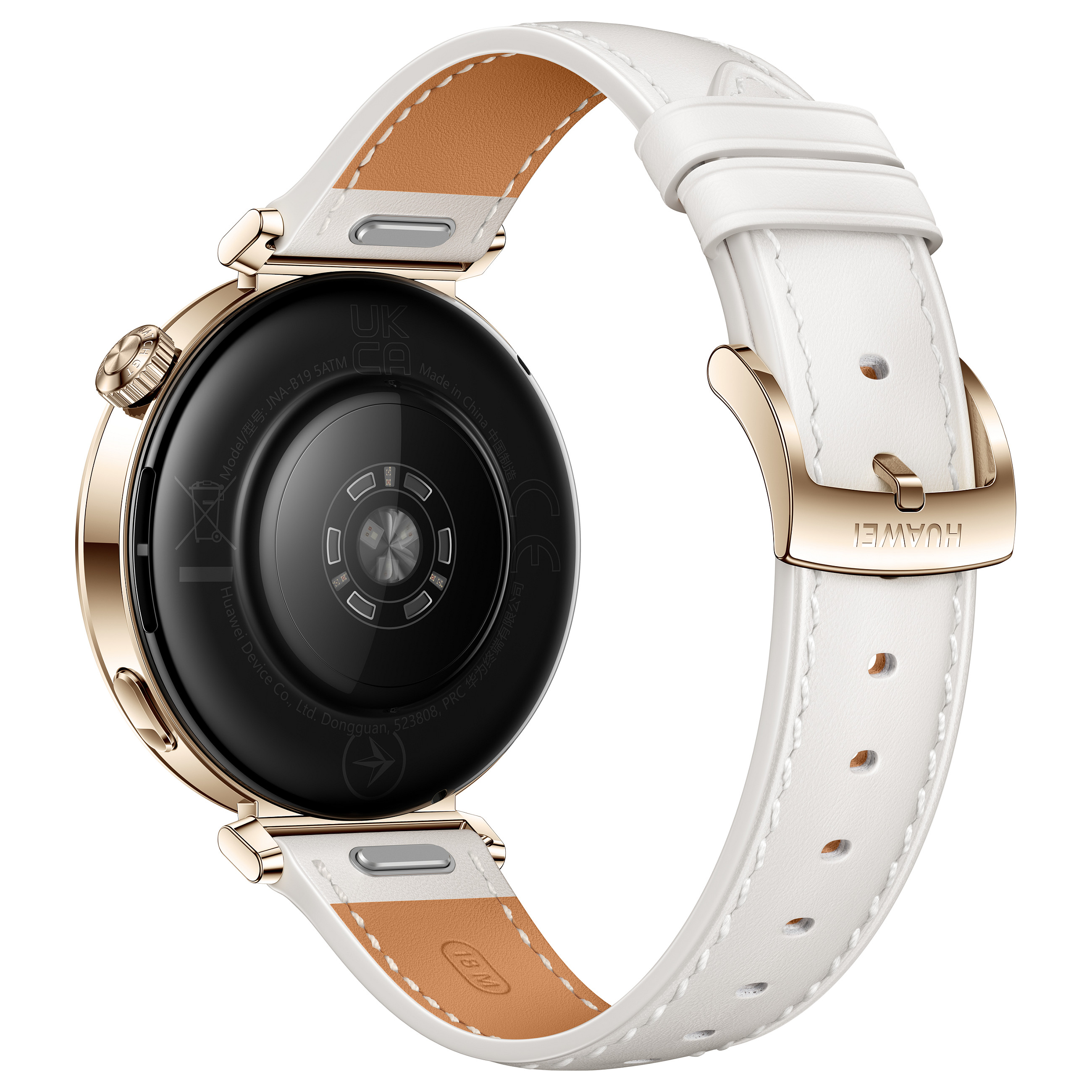 Pametni sat HUAWEI WATCH GT 5 41mm (AMOLED, bijeli, kožni remen)-5
