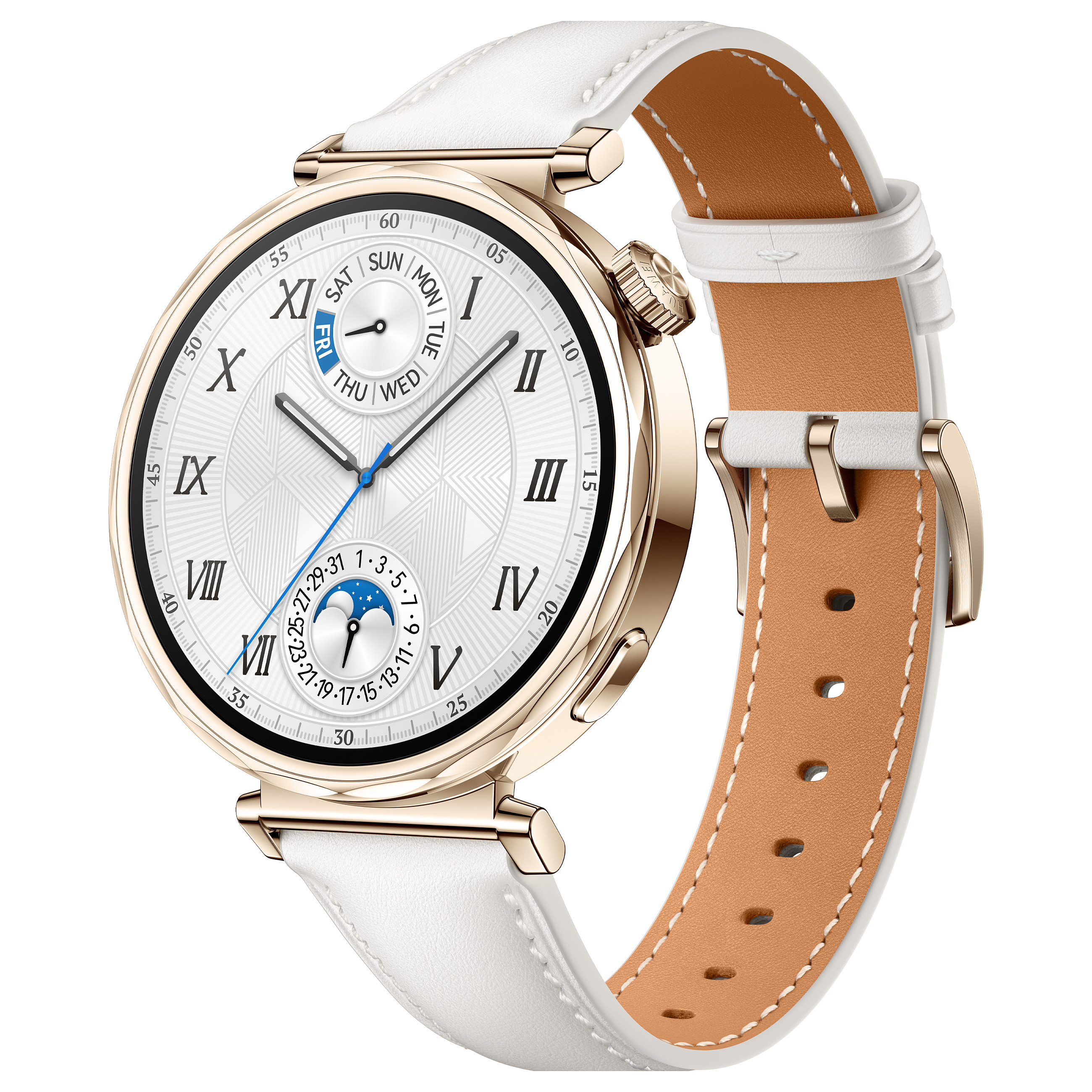 Pametni sat HUAWEI WATCH GT 5 41mm (AMOLED, bijeli, kožni remen)-6