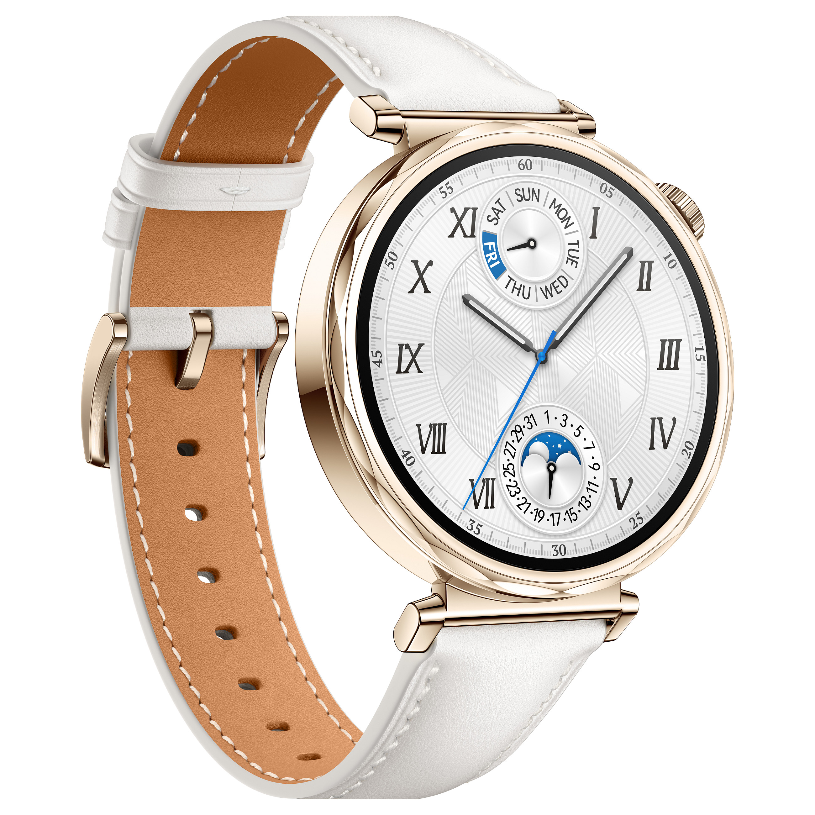 Pametni sat HUAWEI WATCH GT 5 41mm (AMOLED, bijeli, kožni remen)-8