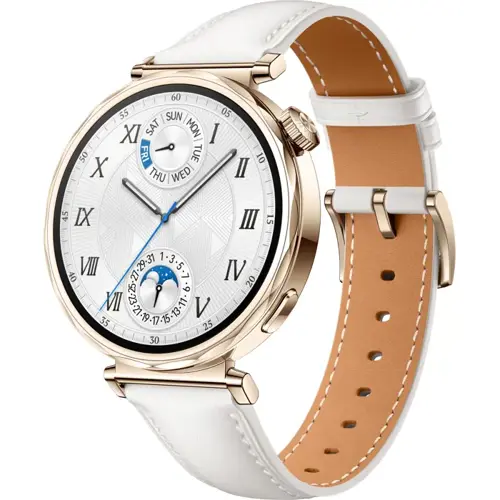Pametni sat HUAWEI WATCH GT 5 41mm (AMOLED, bijeli, kožni remen)-0