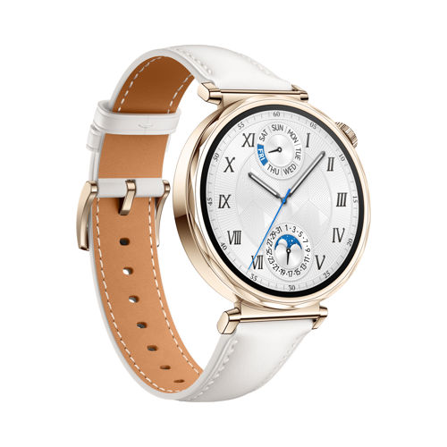 Pametni sat HUAWEI WATCH GT 5 41mm (AMOLED, bijeli, kožni remen)-1