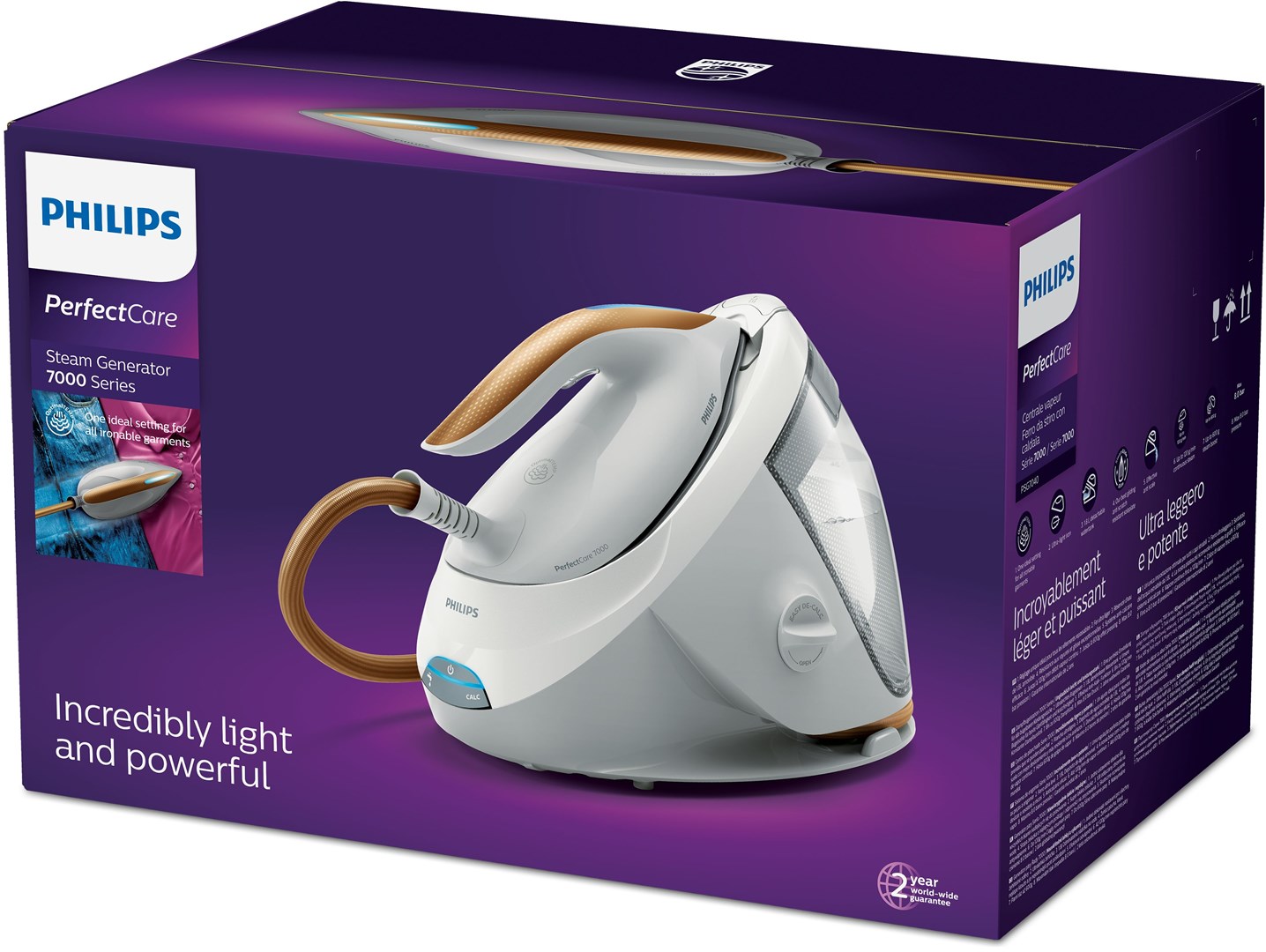Parna postaja PHILIPS PerfectCare 7000 PSG7040/10 (2100W, 120g/min, 1,8L, SteamGlide Elite stopalo)-11