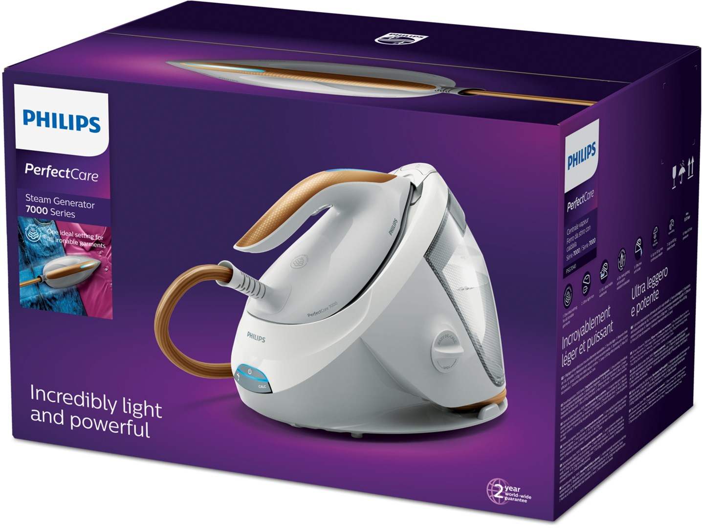 Parna postaja PHILIPS PerfectCare 7000 PSG7040/10 (2100W, 120g/min, 1,8L, SteamGlide Elite stopalo)-9