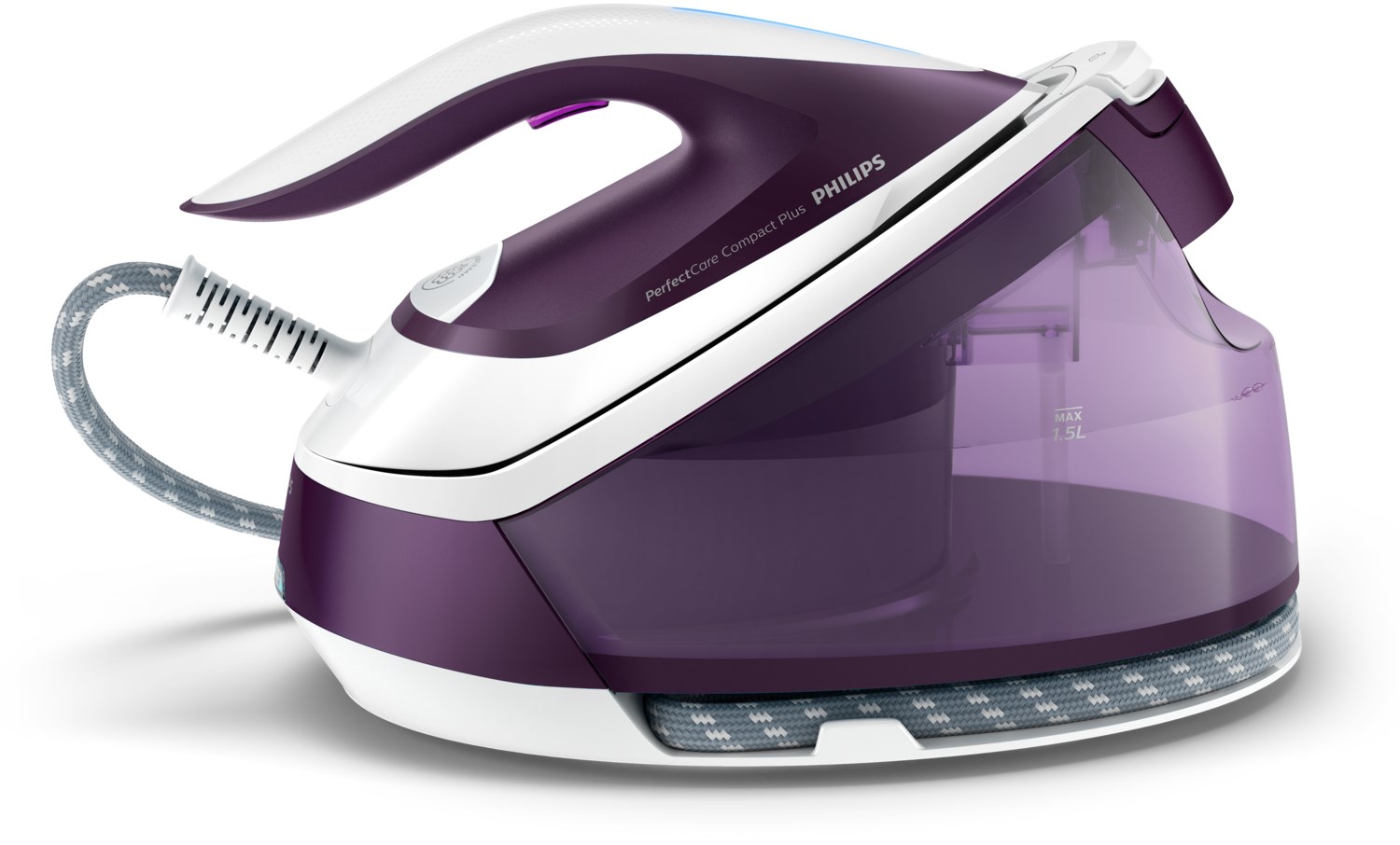 Parna postaja PHILIPS GC7933/30 (1.5 ml, SteamGlide Plus ploča) ljubičasta-0