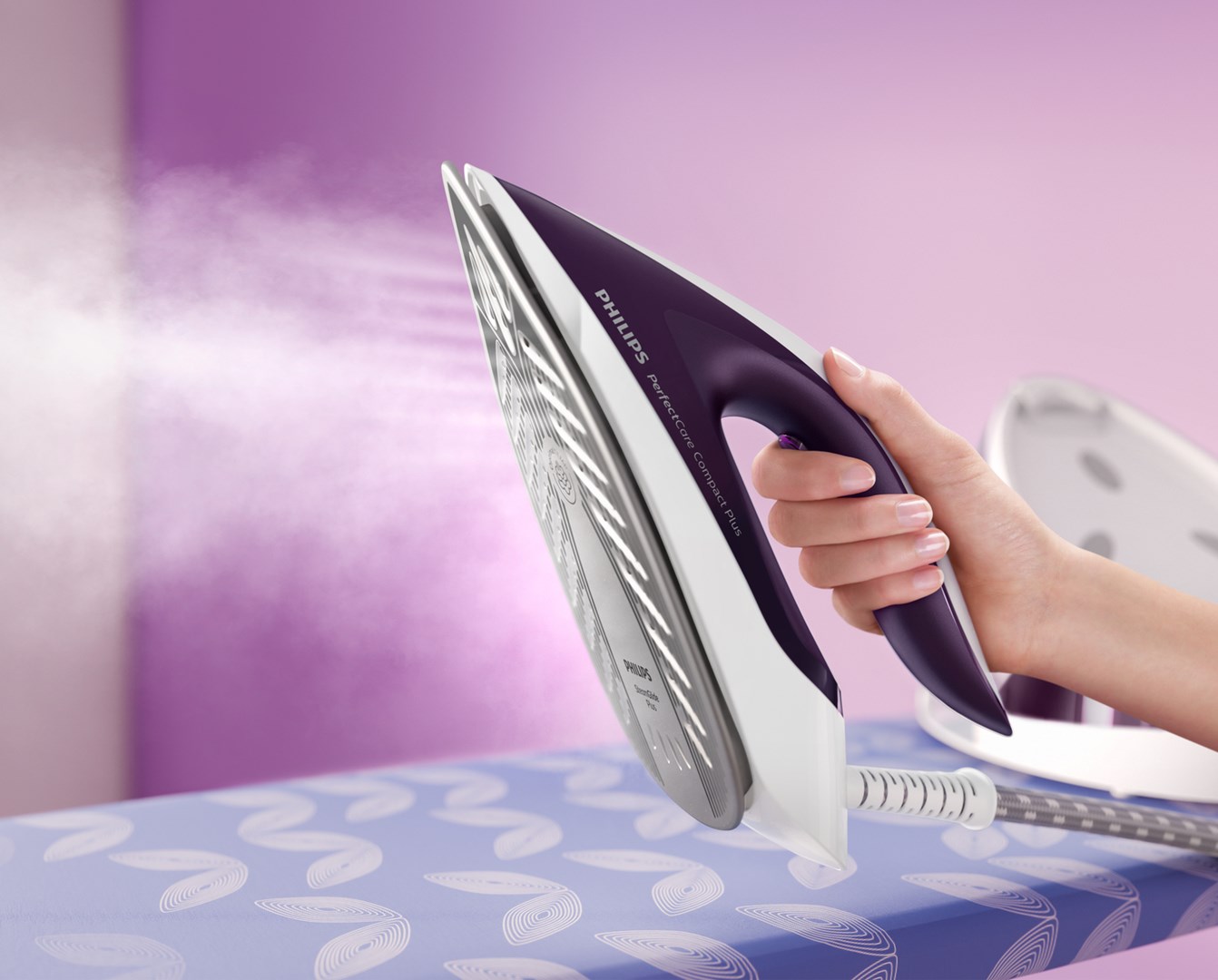Parna postaja PHILIPS GC7933/30 (1.5 ml, SteamGlide Plus ploča) ljubičasta-13