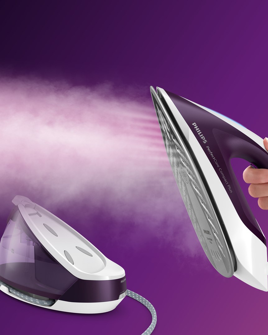 Parna postaja PHILIPS GC7933/30 (1.5 ml, SteamGlide Plus ploča) ljubičasta-15