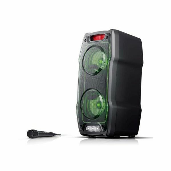 Party zvučnik SHARP PS-929 (180W, Bluetooth, USB, AUX, mikrofon, LED efekti, baterija 13h)-0