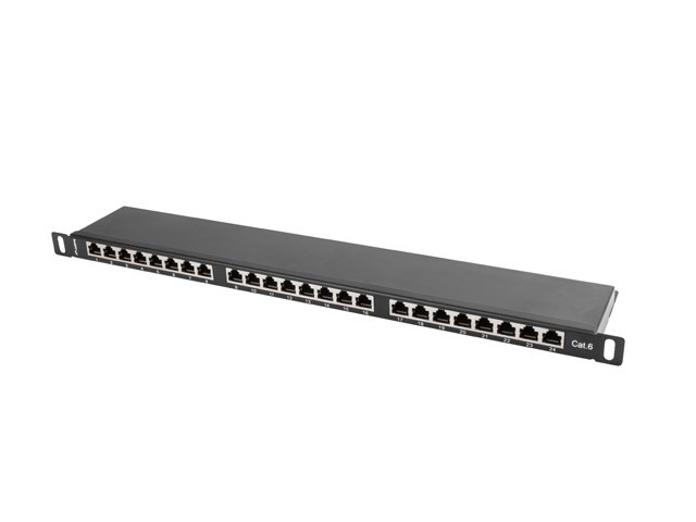 Patch panel LANBERG PPS6-0024-B (0.5U, crna)-4