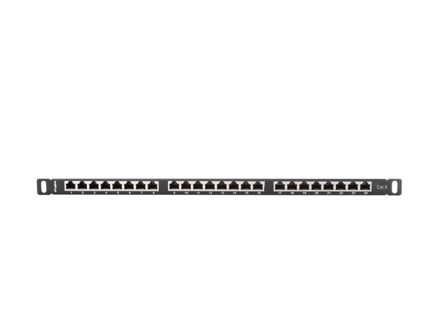 Patch panel LANBERG PPS6-0024-B (0.5U, crna)-0