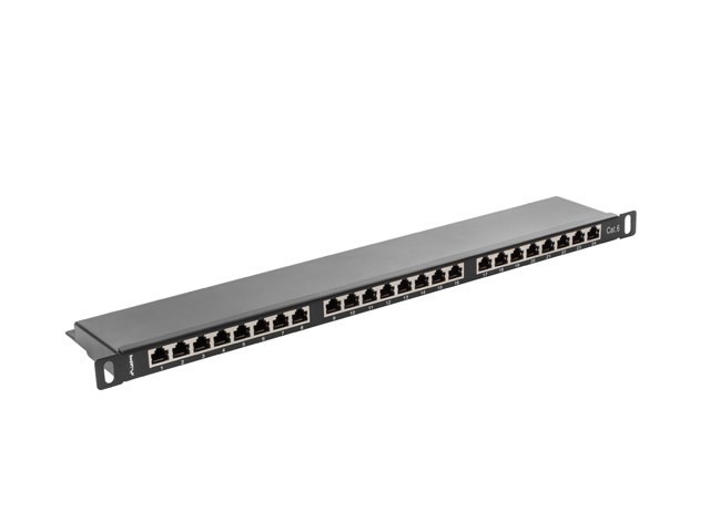 Patch panel LANBERG PPS6-0024-B (0.5U, crna)-1
