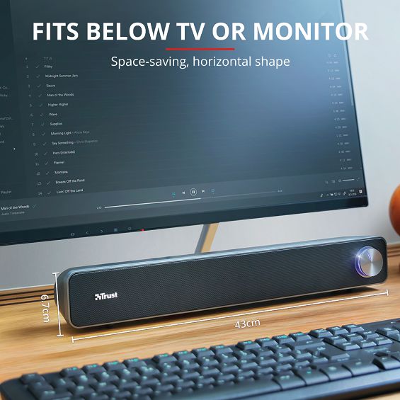 Soundbar TRUST Arys Black 2.0 channels 6 W (5 godina jamstva)-6