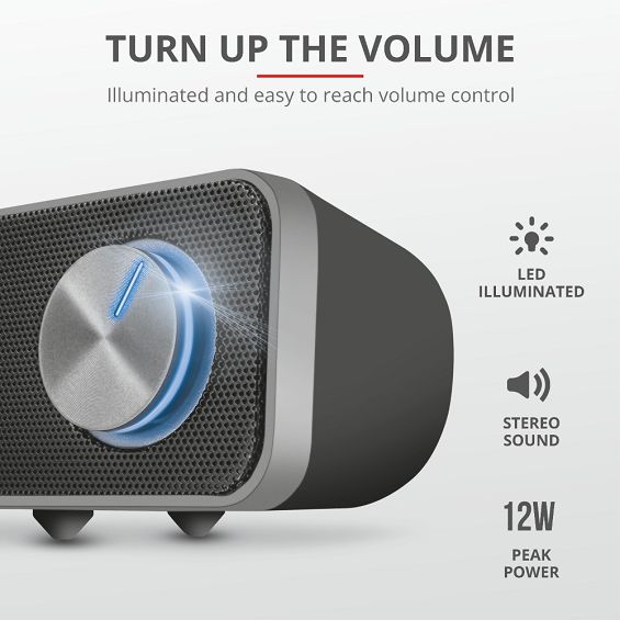 Soundbar TRUST Arys Black 2.0 channels 6 W (5 godina jamstva)-3