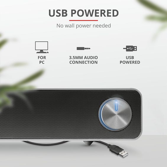 Soundbar TRUST Arys Black 2.0 channels 6 W (5 godina jamstva)-4