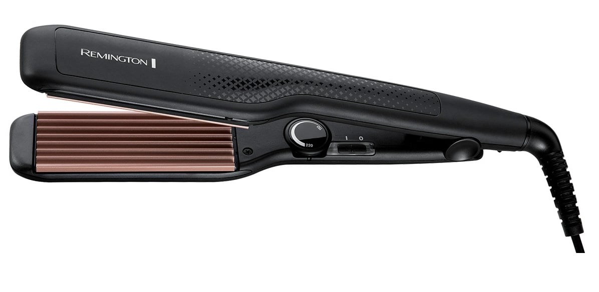 Pegla za kosu REMINGTON S3580 Ceramic Crimp 220 (turmalin-keramički premaz, široke 37 mm punjene ploče, podesiva temperatura 150–220 °C, LED indikator, brzo zagrijavanje, automatsko isključivanje)-5