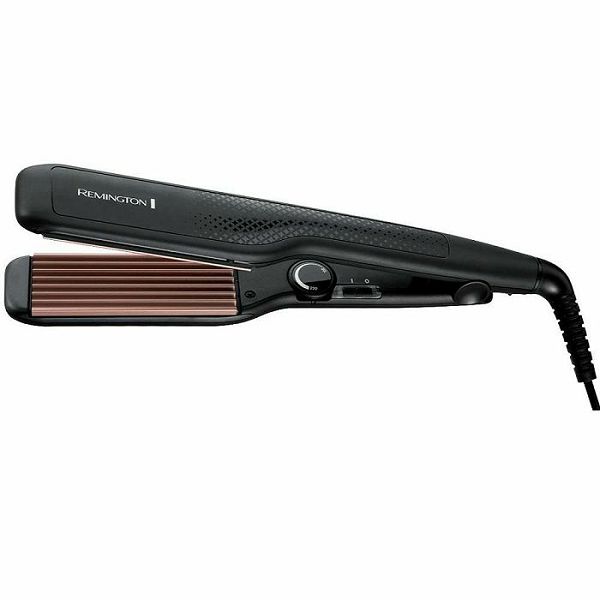 Pegla za kosu REMINGTON S3580 Ceramic Crimp 220 (turmalin-keramički premaz, široke 37 mm punjene ploče, podesiva temperatura 150–220 °C, LED indikator, brzo zagrijavanje, automatsko isključivanje)-1