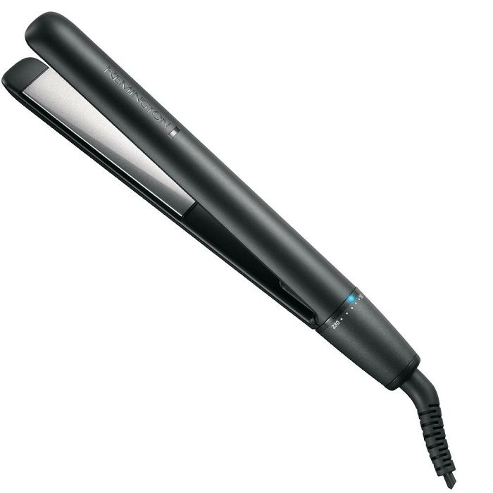Pegla za kosu REMINGTON Ceramic Glide 230 S3700 (anti-static keramičko-titan-turmalin ionsko premaz, 8 razina temperature 150–230 °C, digitalni zaslon s twist-dial kontrolom, plutajuće ploče 110 mm, sigurnosni lock, džepica, rotirajući kabel)