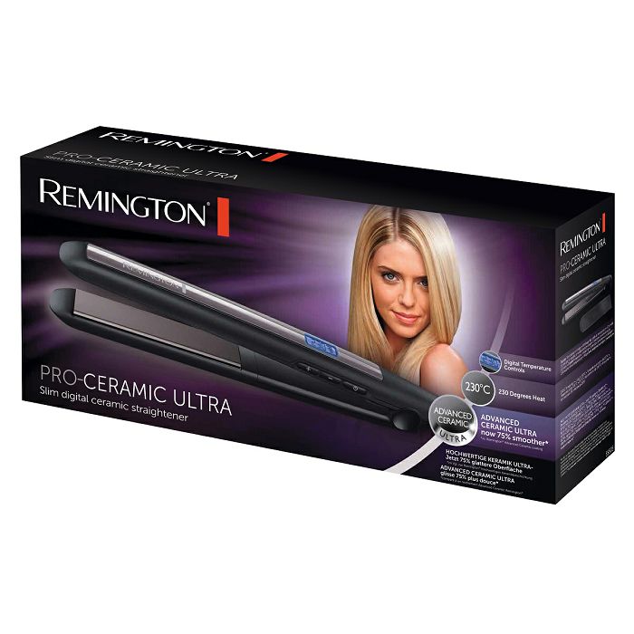 Pegla za kosu REMINGTON S5505 Pro-Ceramic Ultra (Advanced Ceramic Ultra premaz, 110 mm plutajuće ploče, podesiva digitalna temperatura 150–230 °C, brzo zagrijavanje, automatsko isključivanje)-1