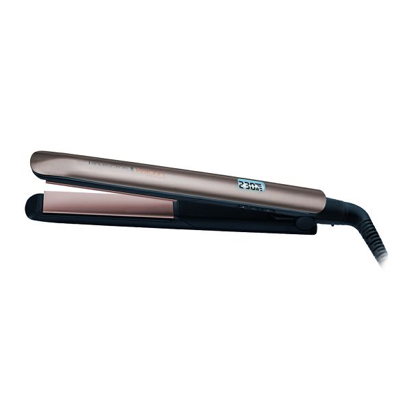 Pegla za kosu REMINGTON S8540 Keratin Protect (advanced keratin & badem ulje keramika, 9 temperatura 150–230 °C, brzo zagrijavanje 15 s, digitalni zaslon, auto-off)
