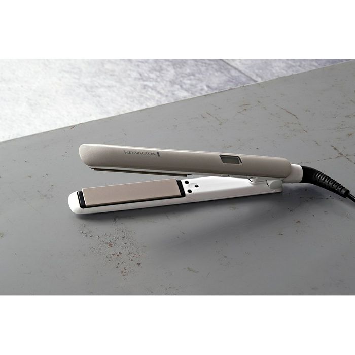 Pegla za kosu REMINGTON S8901 Hydraluxe Straightener (Moisture Lock keramički premaz, Hydracare temperirna funkcija, Ionic Conditioning, 9 temperature 150–230 °C, brzo zagrijavanje 15 s, digitalni zaslon, auto-off)-1
