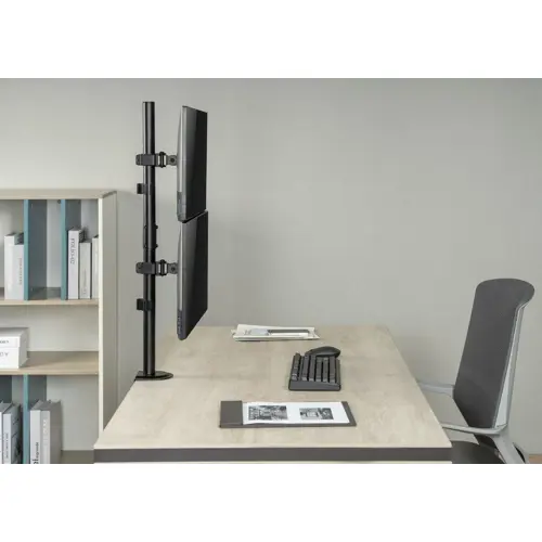 Podesivi stolni nosač za dva monitora GEMBIRD MA-D2-02 (17"-32", nosivost 9kg)-25
