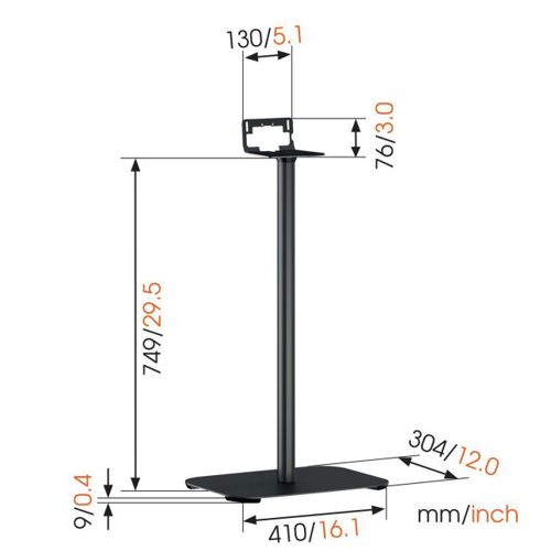 Podni stalak VOGELS SOUND 3305 Universal L bijeli-1