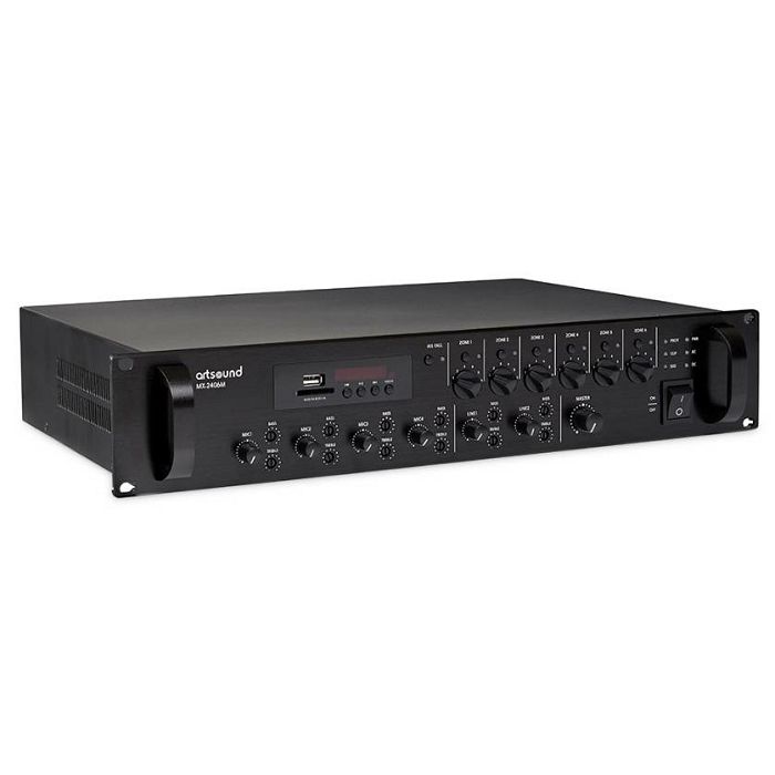 Pojačalo ARTSOUND MX-2406M MIXAMP (100V, 6 zona, 240W)