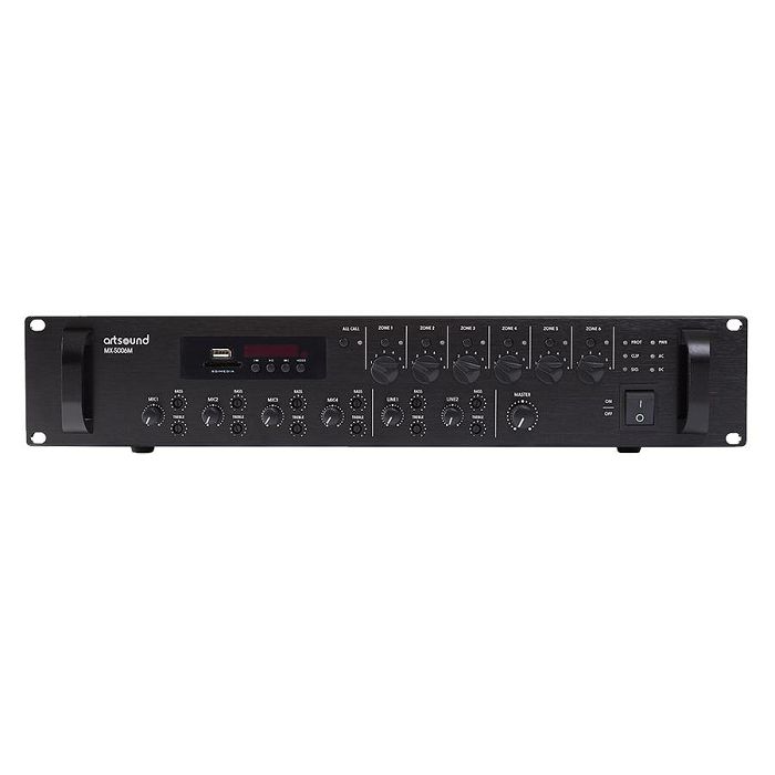 Pojačalo ARTSOUND MX-5006M MIXAMP (100V, 6 zona, 500W)-0