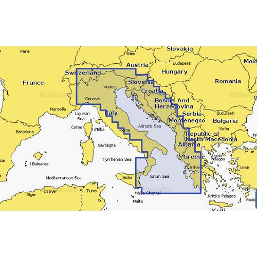Pomorska karta GARMIN Navionics Platinum Plus NPEU014R - Italy, Adriatic Sea kartica, 010-C1318-40-0