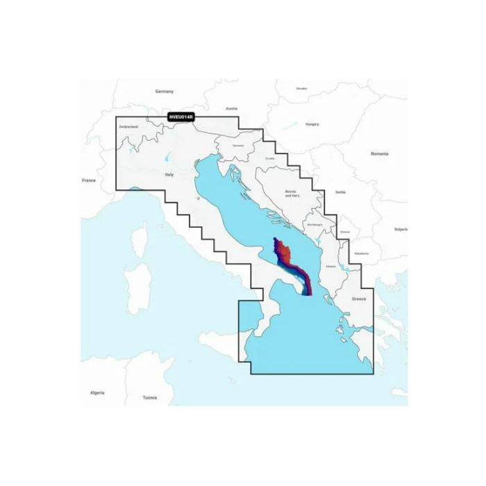 Pomorska karta GARMIN Navionics Vision+ NVEU014R - Italija, Jadransko more (od Istre do Otranta-0
