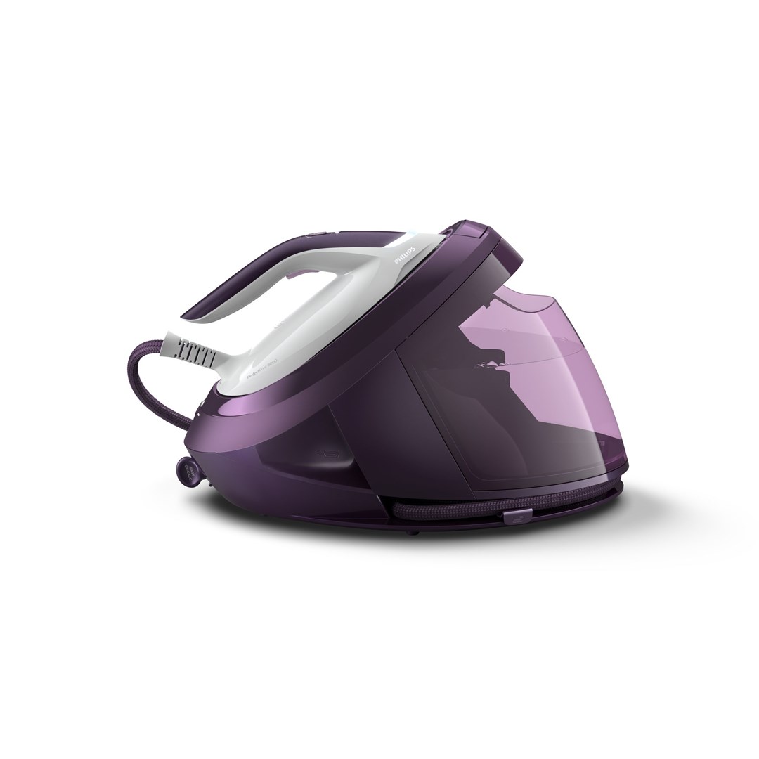 Postaja za glačanje PHILIPS PSG8050/30 (ljubičasta, 2700 W, zapremnina 1.8 L, SteamGlide ploča za glačanje)-0