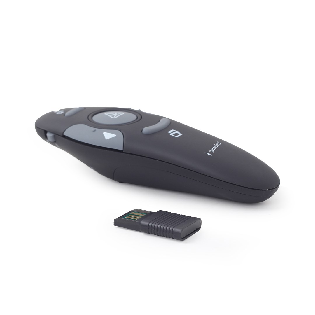 Gembird *Wireless presenter with laser pointer 660 nm 10 m Black-1