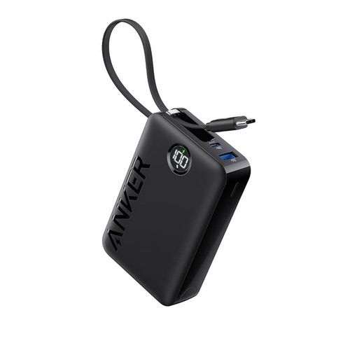 Prijenosna baterija ANKER 335 20K (s ugrađenim USB-C kabelom, crna)-0