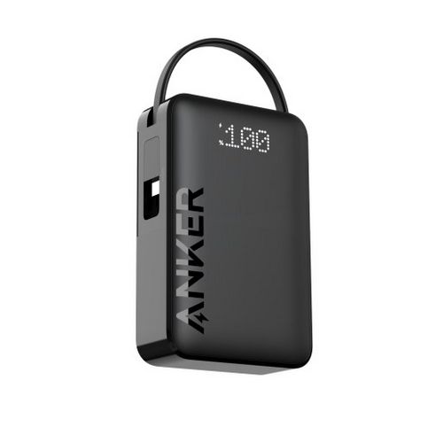 Prijenosna baterija ANKER 335 20K (s ugrađenim USB-C kabelom, crna)-1