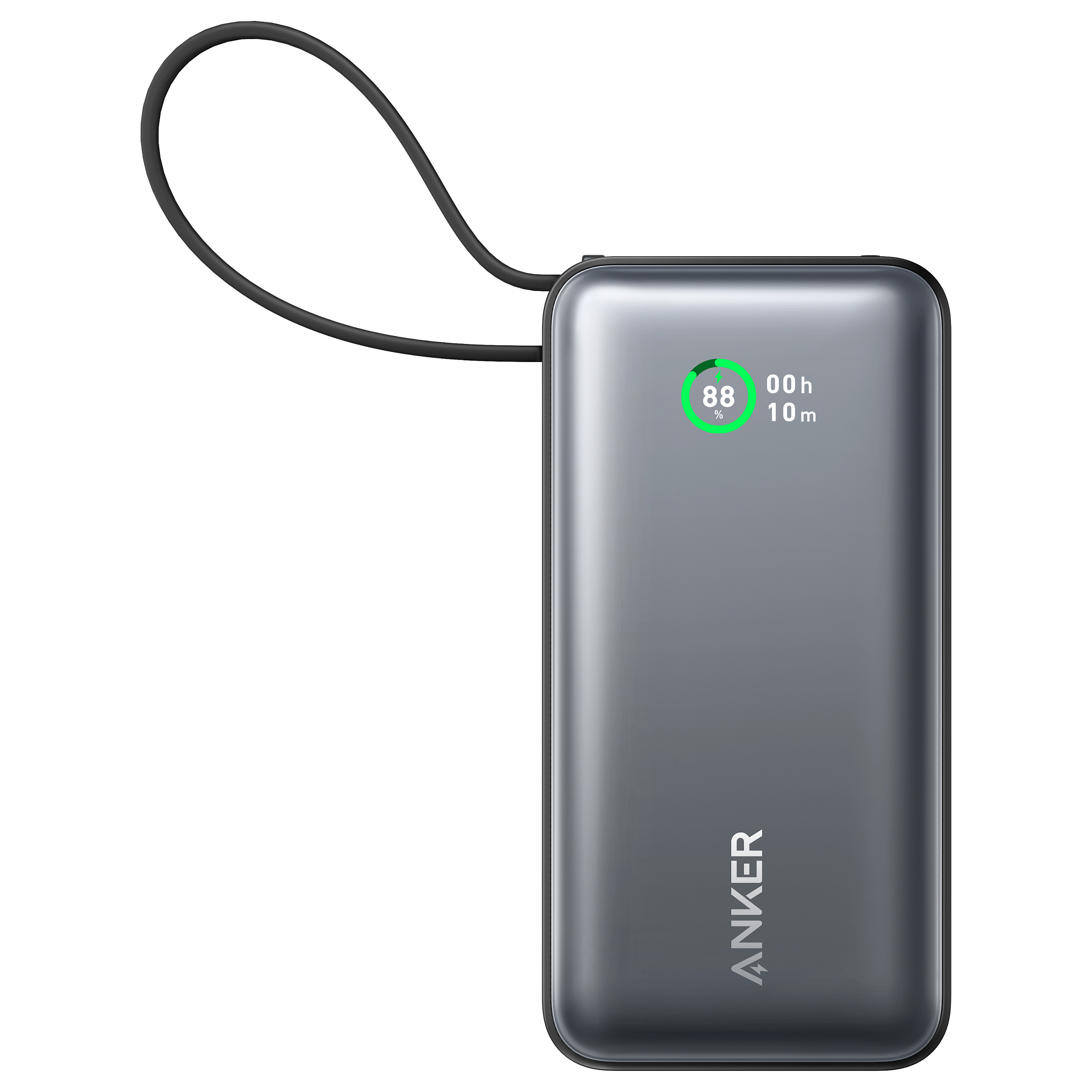 Prijenosna baterija ANKER 545 Nano (10000 mAh, 30 W, ugrađeni USB-C kabel, crni)-7