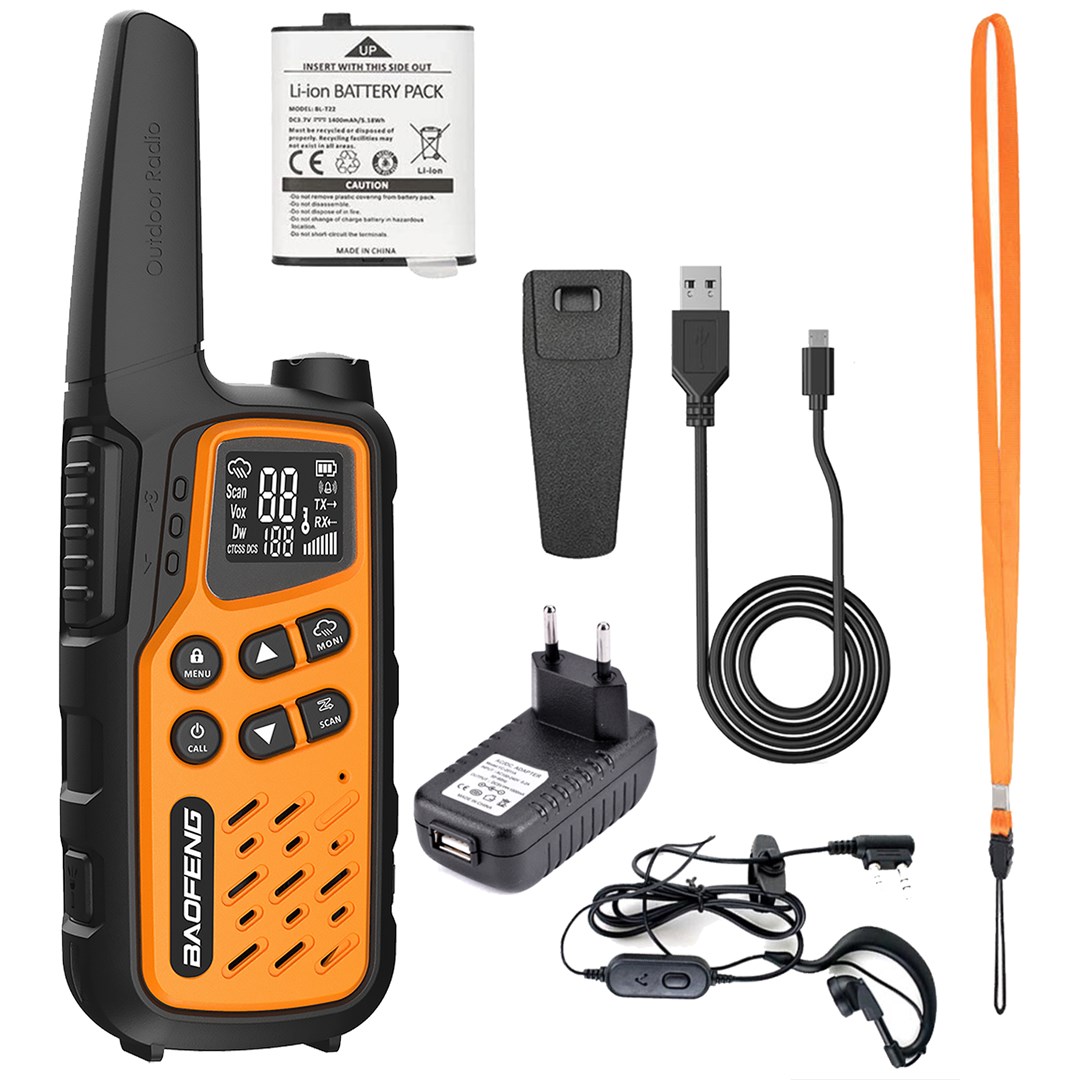 Radiotelefon BAOFENG Walkie-talkie BF-T25E narančasta-2