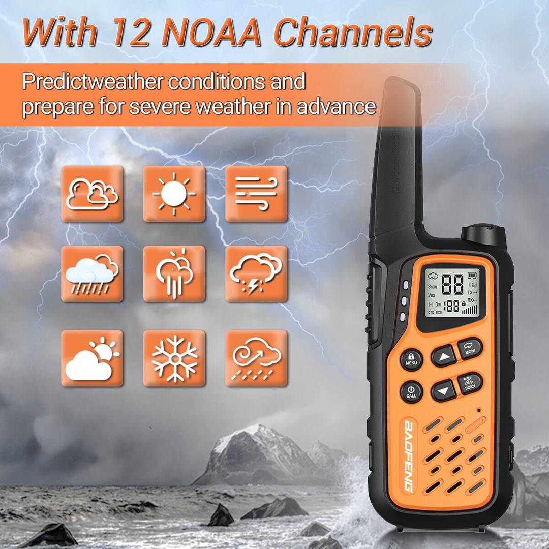 Radiotelefon BAOFENG Walkie-talkie BF-T25E narančasta-11