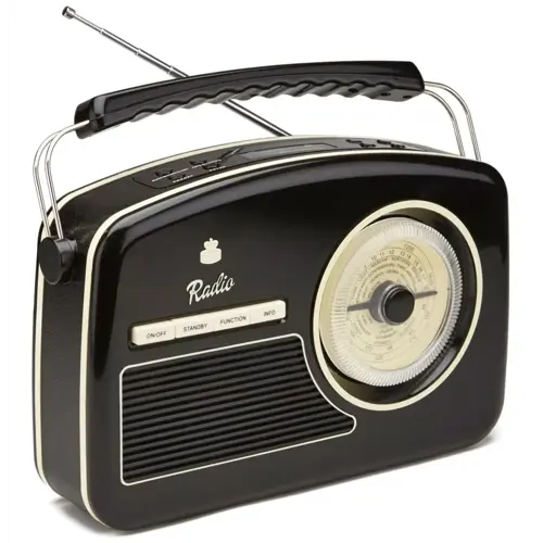 Prijenosni radio GPO RYDELL NOSTALGIC crni-1