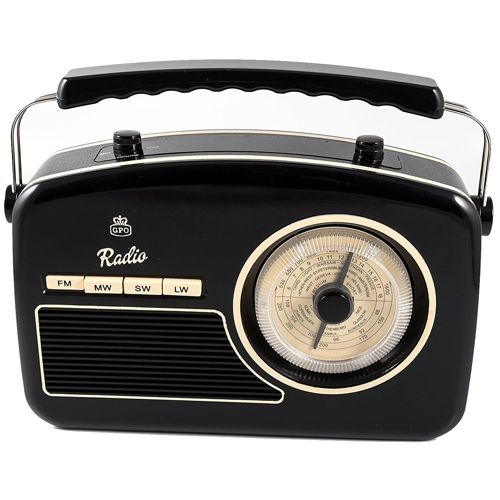 Prijenosni radio GPO RYDELL NOSTALGIC crni-0