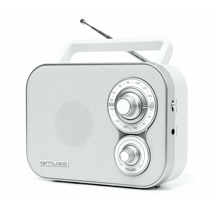 Prijenosni radio MUSE M-051RW (AUX ulaz, Bijela)
