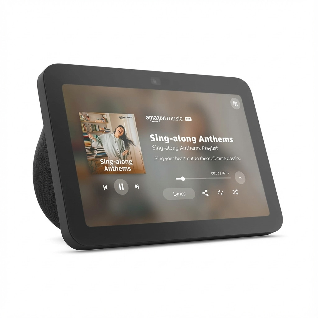 Pametni zaslon AMAZON Echo Show 8 (3. generacija, HD zaslon, Alexa) crni