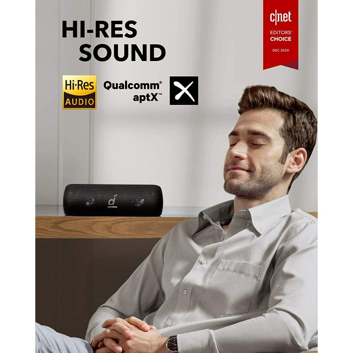 Bluetooth zvučnik ANKER Soundcore Motion + (IPX7 vodooptoran, baterija 12h, Bluetooth, crni)-4